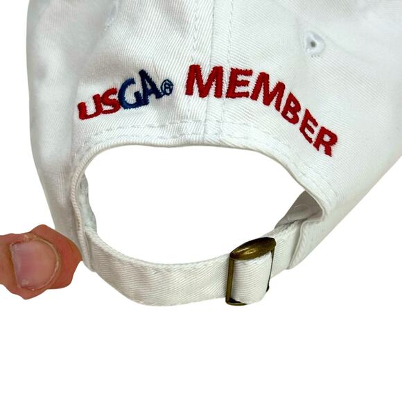 U.S. Open 2017 NWOT Erin Hills USGA Member Ball cap Hat - WHITE & GREEN - Picture 5 of 5